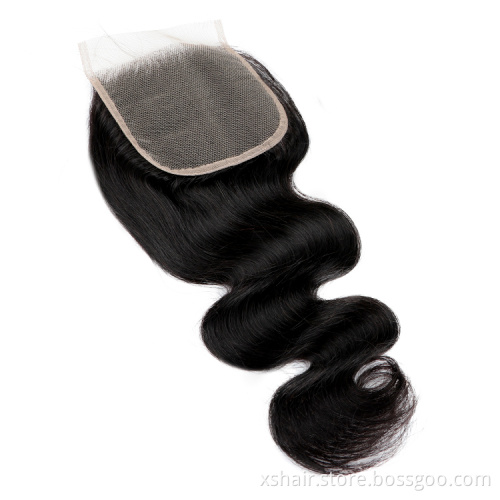 Deep Curly virgin hair for women 13x4 Lace Closure  8-24inch Remy human hair frontal lace closure